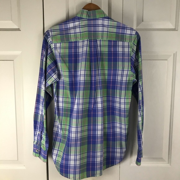 Vineyard Vines Slim Fit Whale Shirt Plaid XS Blue - Picture 6 of 6